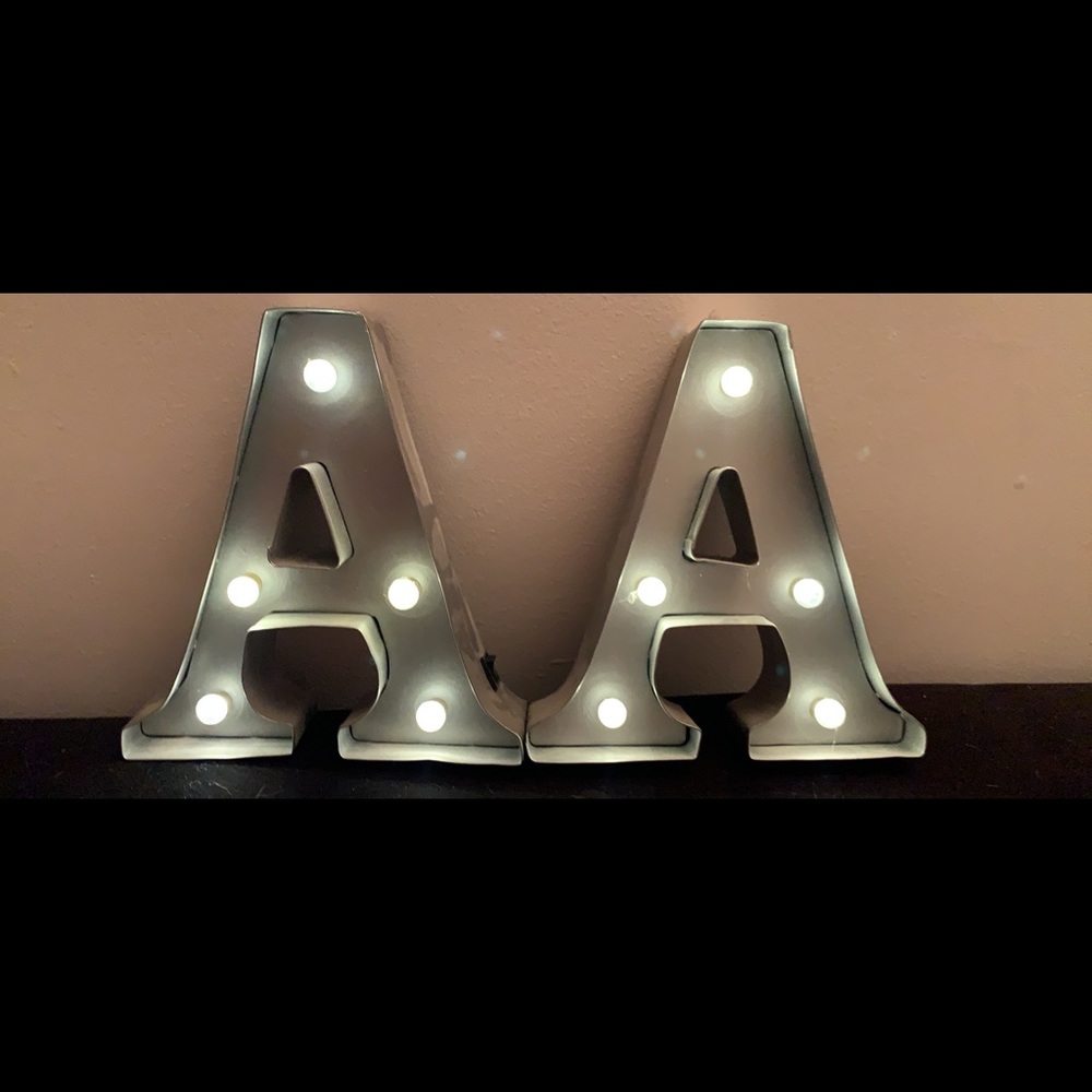 Letter A Wall Light